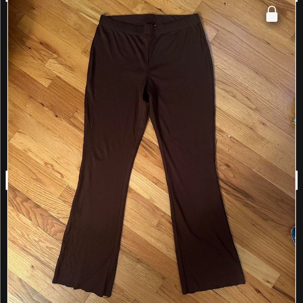 H&M Divided Chocolate Brown Flared Leggings